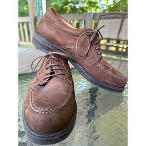 Bostonian Mens Brown Suede Leather‎ Lace Up Oxford Dress Shoes 7W